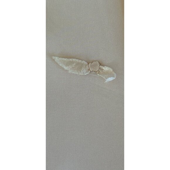 Vtg Pink Baby Jacket Julius Berger & Co. 1950's White Lace Edging Pink Ties - Picture 7 of 10